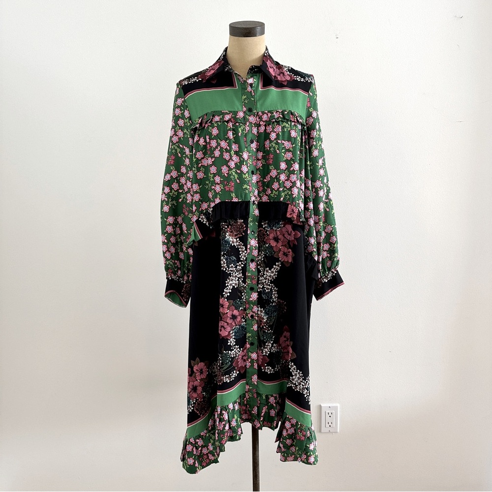 Sandro Floral Midi Dress Size FR40/US8